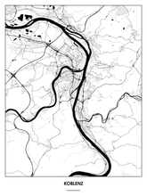 Lade das Bild in den Galerie-Viewer, Koblenz Poster - Minimal Design