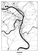 Lade das Bild in den Galerie-Viewer, Koblenz Poster - Minimal Design