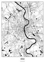 Lade das Bild in den Galerie-Viewer, Köln Poster - Minimal Design