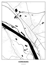 Lade das Bild in den Galerie-Viewer, Korneuburg Poster - Minimal Design