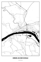 Lade das Bild in den Galerie-Viewer, Krems an der Donau Light Poster - Minimal - Detailansicht