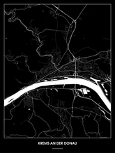 Lade das Bild in den Galerie-Viewer, Krems an der Donau Poster - Minimal Design