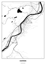 Lade das Bild in den Galerie-Viewer, Kufstein Poster - Minimal Design