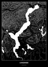 Lade das Bild in den Galerie-Viewer, Langensee Poster - Minimal Design