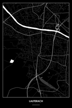 Lade das Bild in den Galerie-Viewer, Lauterach Dark Poster - Minimal - Detailansicht