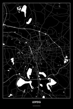 Lade das Bild in den Galerie-Viewer, Leipzig Dark Poster - Minimal - Detailansicht