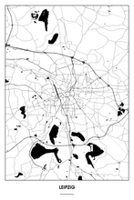 Lade das Bild in den Galerie-Viewer, Leipzig Light Poster - Minimal - Detailansicht