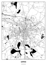 Lade das Bild in den Galerie-Viewer, Leipzig Poster - Minimal Design