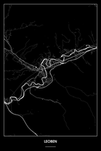 Lade das Bild in den Galerie-Viewer, Leoben Dark Poster - Minimal - Detailansicht