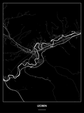 Lade das Bild in den Galerie-Viewer, Leoben Poster - Minimal Design