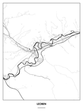 Lade das Bild in den Galerie-Viewer, Leoben Poster - Minimal Design