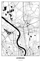 Lade das Bild in den Galerie-Viewer, Leverkusen Light Poster - Minimal - Detailansicht