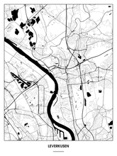 Lade das Bild in den Galerie-Viewer, Leverkusen Poster - Minimal Design