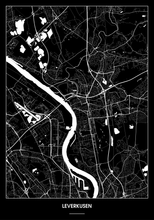 Lade das Bild in den Galerie-Viewer, Leverkusen Poster - Minimal Design