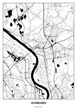 Lade das Bild in den Galerie-Viewer, Leverkusen Poster - Minimal Design