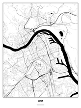 Lade das Bild in den Galerie-Viewer, Linz Poster - Minimal Design