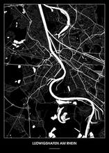 Lade das Bild in den Galerie-Viewer, Ludwigshafen am Rhein Poster - Minimal Design