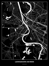 Lade das Bild in den Galerie-Viewer, Ludwigshafen am Rhein Poster - Minimal Design