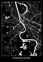 Lade das Bild in den Galerie-Viewer, Ludwigshafen am Rhein Poster - Minimal Design