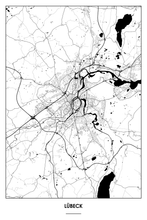 Lade das Bild in den Galerie-Viewer, Lübeck Light Poster - Minimal - Detailansicht