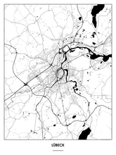 Lade das Bild in den Galerie-Viewer, Lübeck Poster - Minimal Design