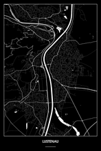 Lade das Bild in den Galerie-Viewer, Lustenau Dark Poster - Minimal - Detailansicht