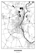 Lade das Bild in den Galerie-Viewer, Magdeburg Light Poster - Minimal - Detailansicht