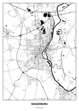 Lade das Bild in den Galerie-Viewer, Magdeburg Poster - Minimal Design
