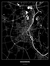 Lade das Bild in den Galerie-Viewer, Magdeburg Poster - Minimal Design