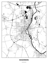 Lade das Bild in den Galerie-Viewer, Magdeburg Poster - Minimal Design