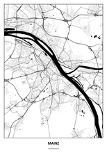 Lade das Bild in den Galerie-Viewer, Mainz Poster - Minimal Design