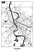 Lade das Bild in den Galerie-Viewer, Mannheim Light Poster - Minimal - Detailansicht