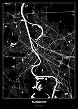 Lade das Bild in den Galerie-Viewer, Mannheim Poster - Minimal Design