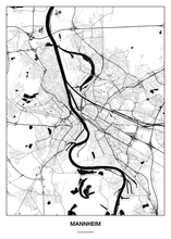 Lade das Bild in den Galerie-Viewer, Mannheim Poster - Minimal Design