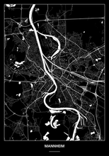 Lade das Bild in den Galerie-Viewer, Mannheim Poster - Minimal Design