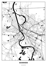 Lade das Bild in den Galerie-Viewer, Mannheim Poster - Minimal Design