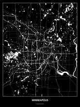 Lade das Bild in den Galerie-Viewer, Minneapolis Poster - Minimal Design