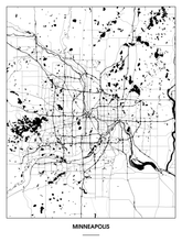 Lade das Bild in den Galerie-Viewer, Minneapolis Poster - Minimal Design