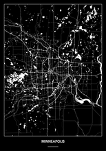 Lade das Bild in den Galerie-Viewer, Minneapolis Poster - Minimal Design
