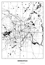 Lade das Bild in den Galerie-Viewer, Minneapolis Poster - Minimal Design