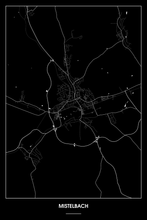 Lade das Bild in den Galerie-Viewer, Mistelbach Dark Poster - Minimal - Detailansicht