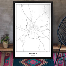 Lade das Bild in den Galerie-Viewer, Mistelbach Light Poster - Minimal - Vorschau aufgestellt auf Boden an grauer Wand angelehnt