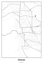 Lade das Bild in den Galerie-Viewer, Mödling Light Poster - Minimal - Detailansicht