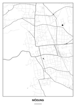 Lade das Bild in den Galerie-Viewer, Mödling Poster - Minimal Design