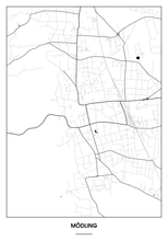 Lade das Bild in den Galerie-Viewer, Mödling Poster - Minimal Design