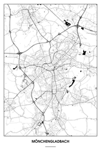 Lade das Bild in den Galerie-Viewer, Mönchengladbach Light Poster - Minimal - Detailansicht