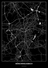 Lade das Bild in den Galerie-Viewer, Mönchengladbach Poster - Minimal Design