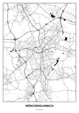 Lade das Bild in den Galerie-Viewer, Mönchengladbach Poster - Minimal Design