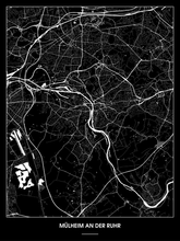 Lade das Bild in den Galerie-Viewer, Mülheim an der Ruhr Poster - Minimal Design