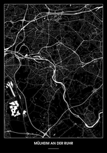 Lade das Bild in den Galerie-Viewer, Mülheim an der Ruhr Poster - Minimal Design